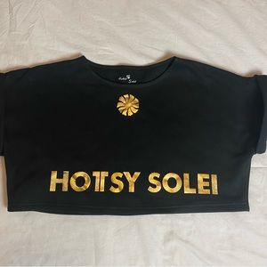 Black crop top sweater